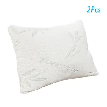 

2pcs Sleeping Memory Pressure Pillow Gel Particle Crushed Cotton Pillows Bamboo Fiber Pillowcase For Relax Shoulders And Neck