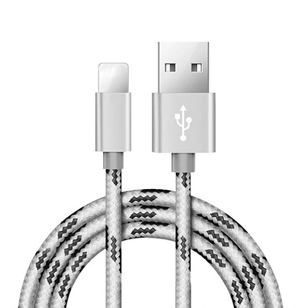 Для Apple, USB кабель для зарядки и передачи данных для iPhone X 7 6 8 6S 5 5S Plus XS MAX XR для iPad Mini, 8-контактный кабель для быстрой зарядки и синхронизации 1 м