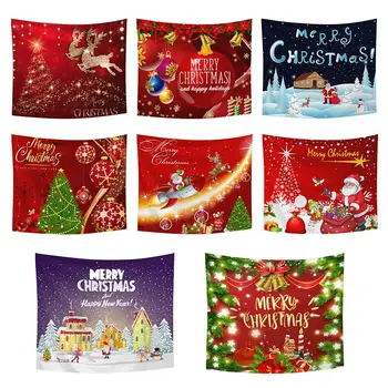 

Christmas tapestry Christmas snowman art ornaments Christmas home decoration 2021 New Year wall covering tapestry decoration
