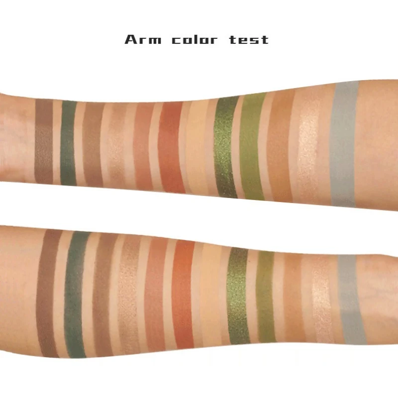 Ретро современный 12-Цвет блестящие тени для век палитра Водонепроницаемый MakeupNew