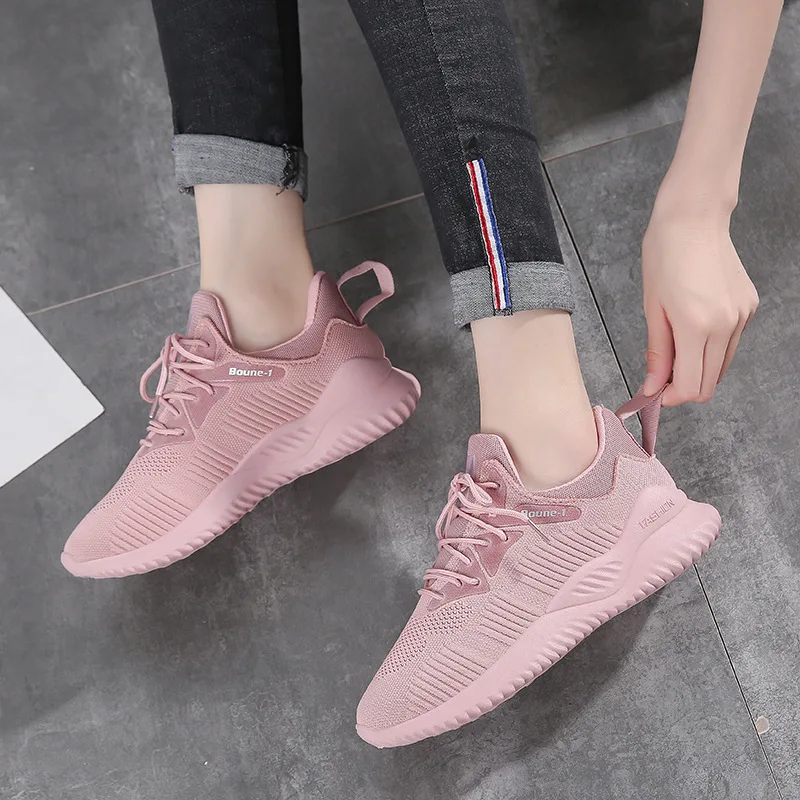 

Breathable Dad Shoes Women's 2019 Summer And Autumn New Style Casual Fly Woven Athletic Shoes Trend Korean-style Versatile Stude
