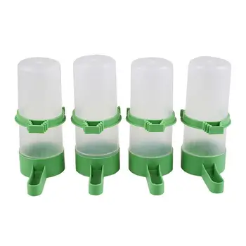 

4Pcs Bird Feeder Drinking Water Bottle with Clip for Lovebirds Aviary Cage
