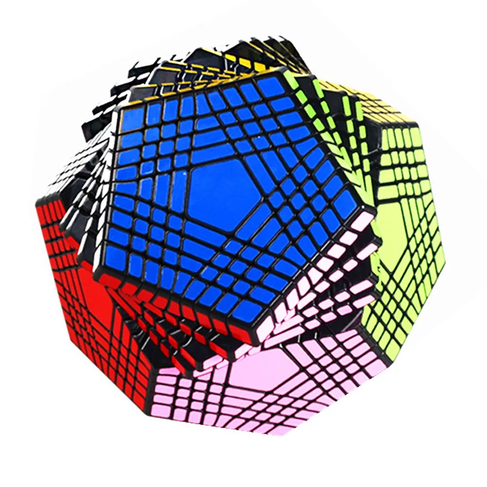 ShengShou 9x9x9 megaminxed Megaminx Профессиональный конкурсный черный магический куб ультра-Гладкий 9x9 кубар-Рубик на скорость детские игрушки подарок