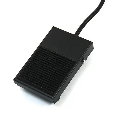 

250V 10A SPDT Momentary HandsFree Rectangle Metal Foot Pedal Switch 2m