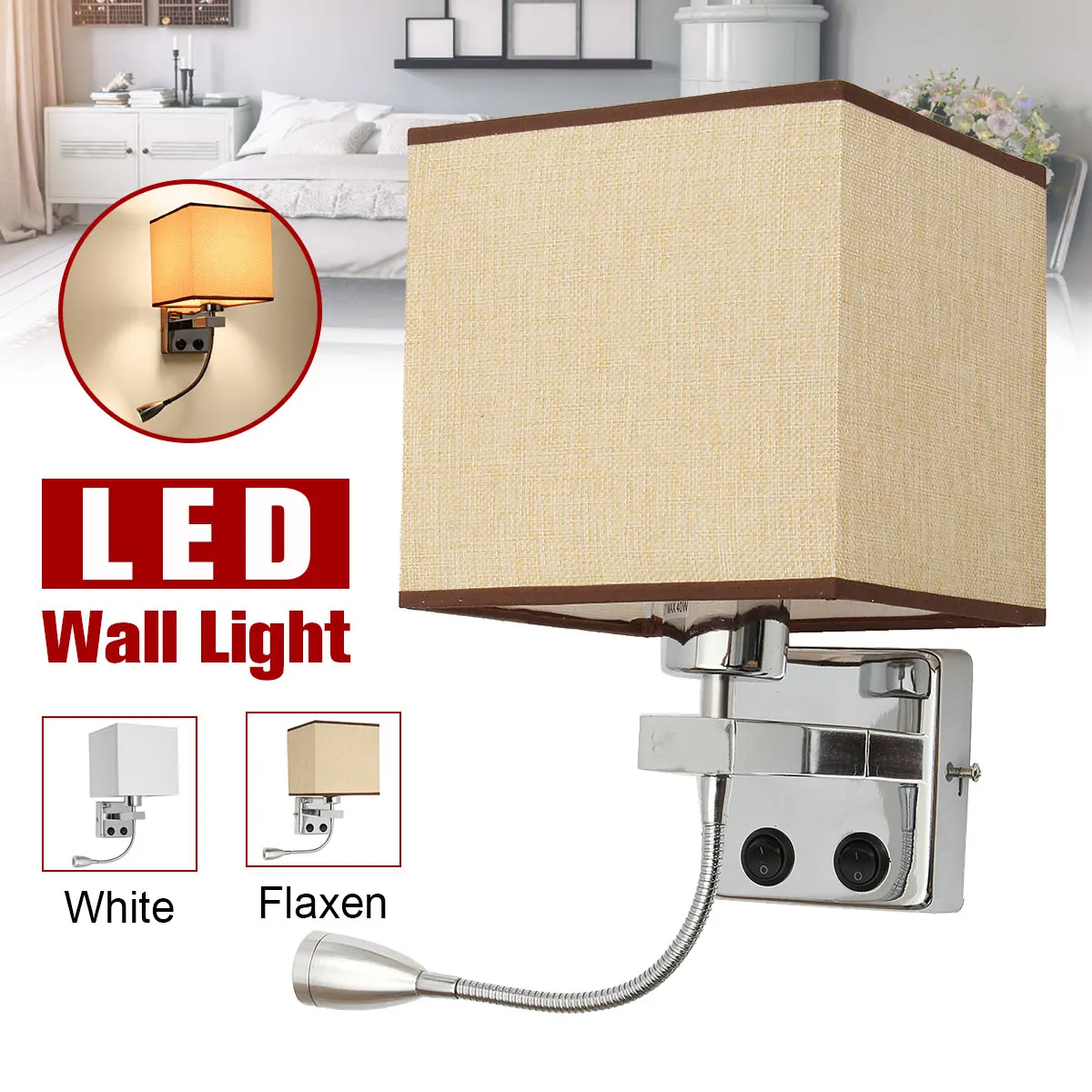 Современный светодиодный настенный светильник регулируемая