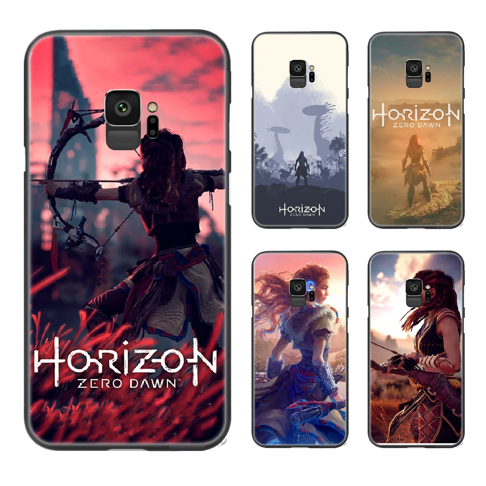 Чехол для телефона Horizon Zero Dawn чехол Samsung Galaxy S 6 7 8 9 10 e 20 edge uitra Note plus черный
