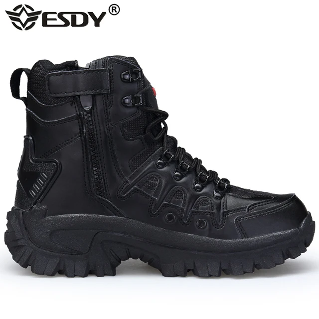 Men s Outdoor Military Boot Combat Mens Desert Ankle Boots Tactical Big Size 39-46 Army Boot Male Winter Shoes Work Safety Shoes