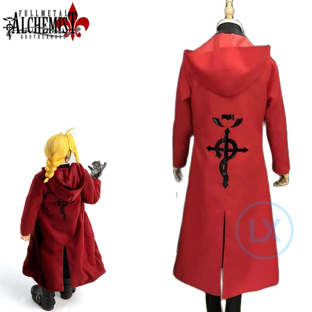 Anime Fullmetal Alchemist Cosplay Costume Edward Elric Cosplay Costume  Hooded Coat Halloween Custom Made For Women Men - AliExpress