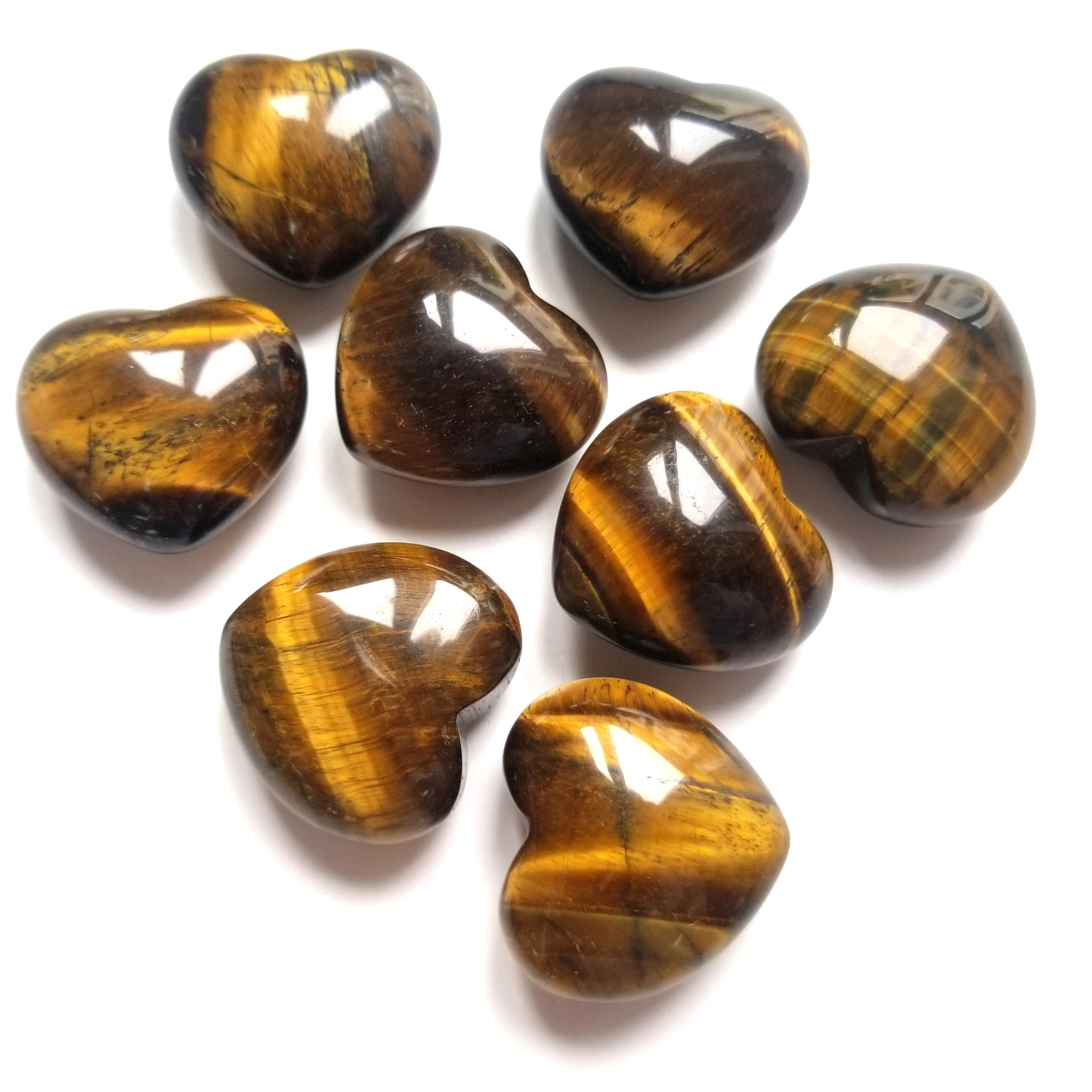 

Natural Quartz Heart Hand Carved Crystal Heart 30mm Gemstones For Home Wedding Decoration Polished GY