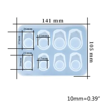

Silicone Ring Mold Pendant Mould Epoxy Resin Jewelry Making Tool Handmade DIY 40JF