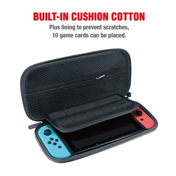 

Storage Bag Oxford EVA Main Engine Console Hard Protective Bag with Thumbstick Caps for Nintendo Switch Console Accessories