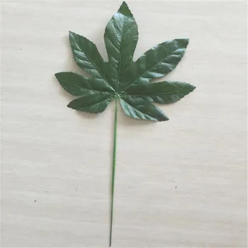 

20Pcs Fake Single Stem Maple Leaf 43cm/16.93" Total Length Simulation Plants For Wedding Flower Arrangement Accessories