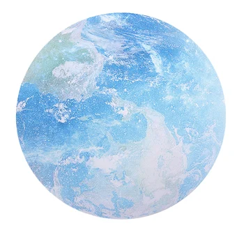 

Computer Mouse Pad Beautiful Game Round Earth Planet Mousepad Blue Rubber + Cloth
