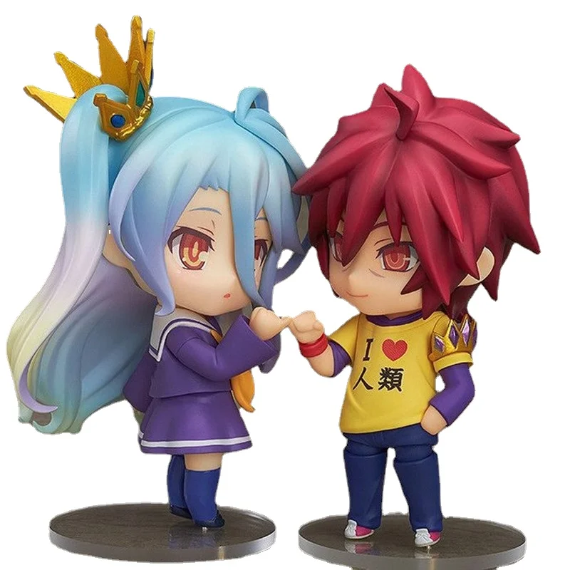 Аниме Q version of Nendoroid No Game Life kawaii 652 # Sora 653 Shiro кукла экшн-фигурка украшение в коробке
