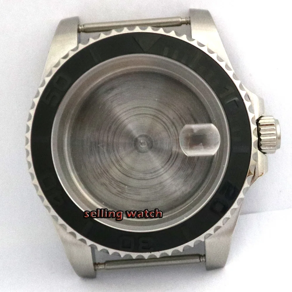 

40mm Fit NH35/NH36 Automatic Movement Watch Case Sapphire Glass Ceramic Bezel Insert Seeing Backcover