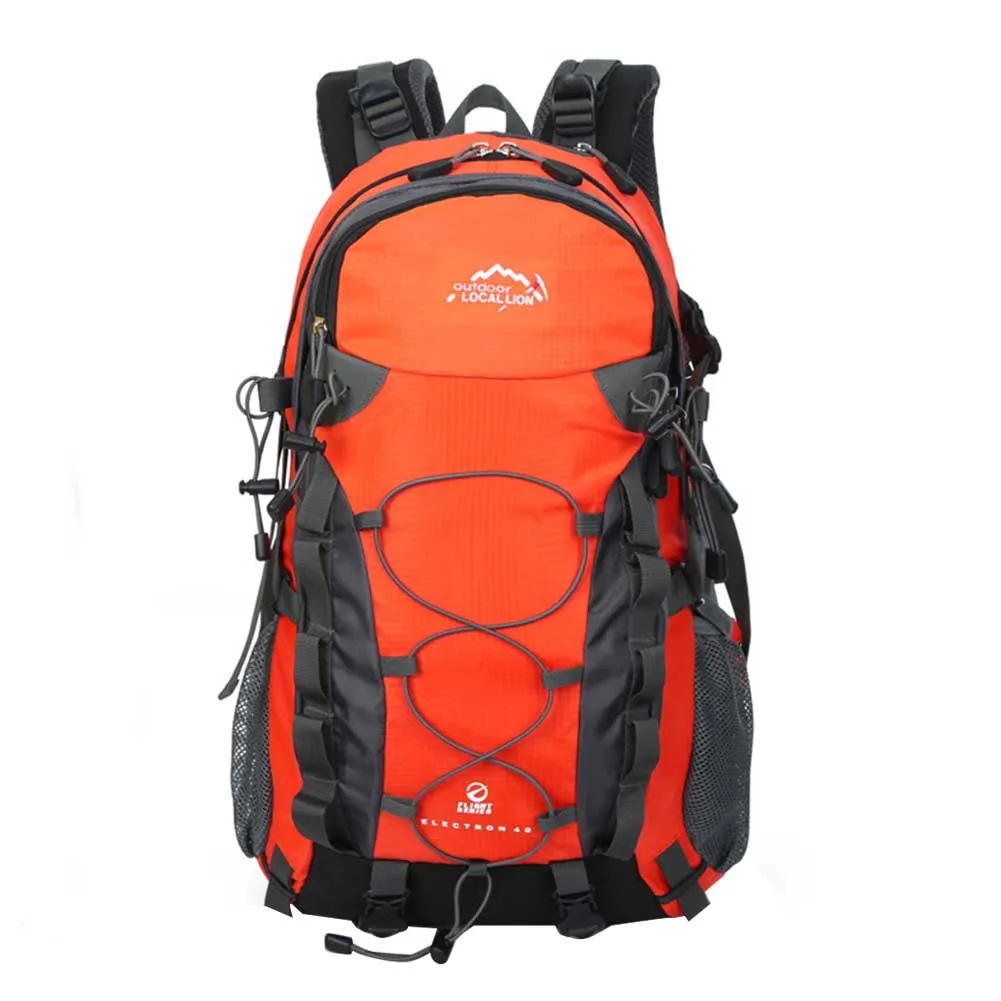 Велоспорт Туризм Кемпинг Мульти Карманы спортивный рюкзак Открытый водонепроницаемый путешествия большой емкости Альпинизм эргономичная молния - Цвет: Orange