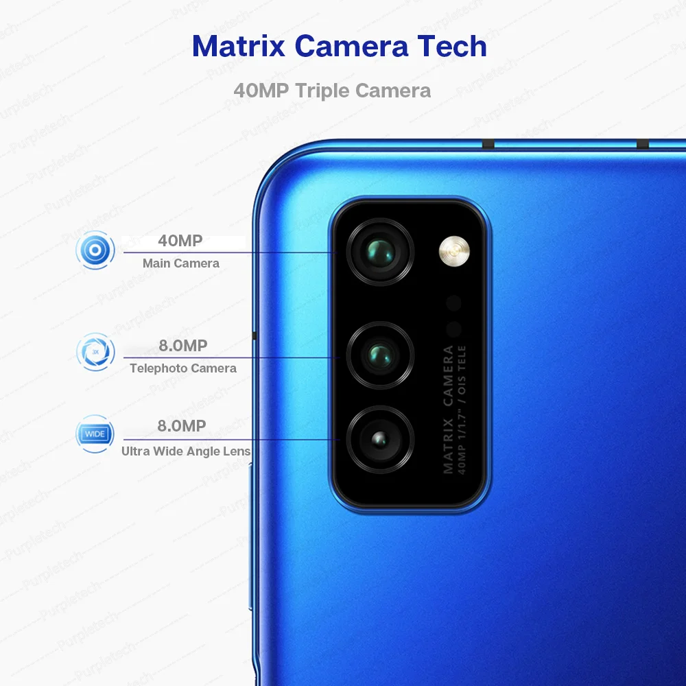 Honor V30 View 30 5G Smartphone Google Play Kirin990 7nm Octa core 16Core GPU 40mp AI Triple Camera 40W SuperCharge Android 10