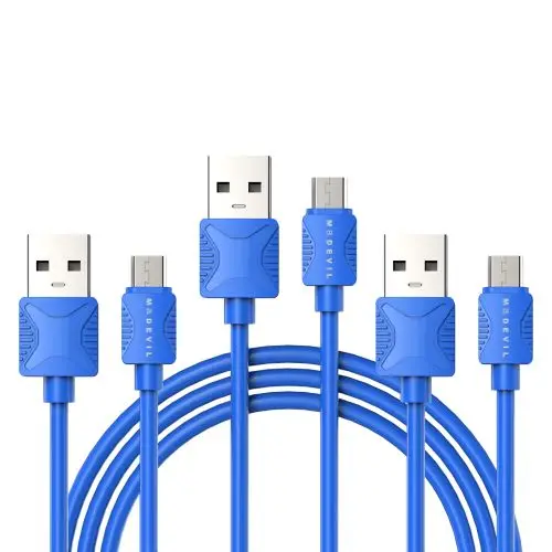 Madevil usb кабель для синхронизации данных micro usb быстрая зарядка Шнур для htc xioami redmi samsung планшет зарядный шнур - Цвет: three data cables