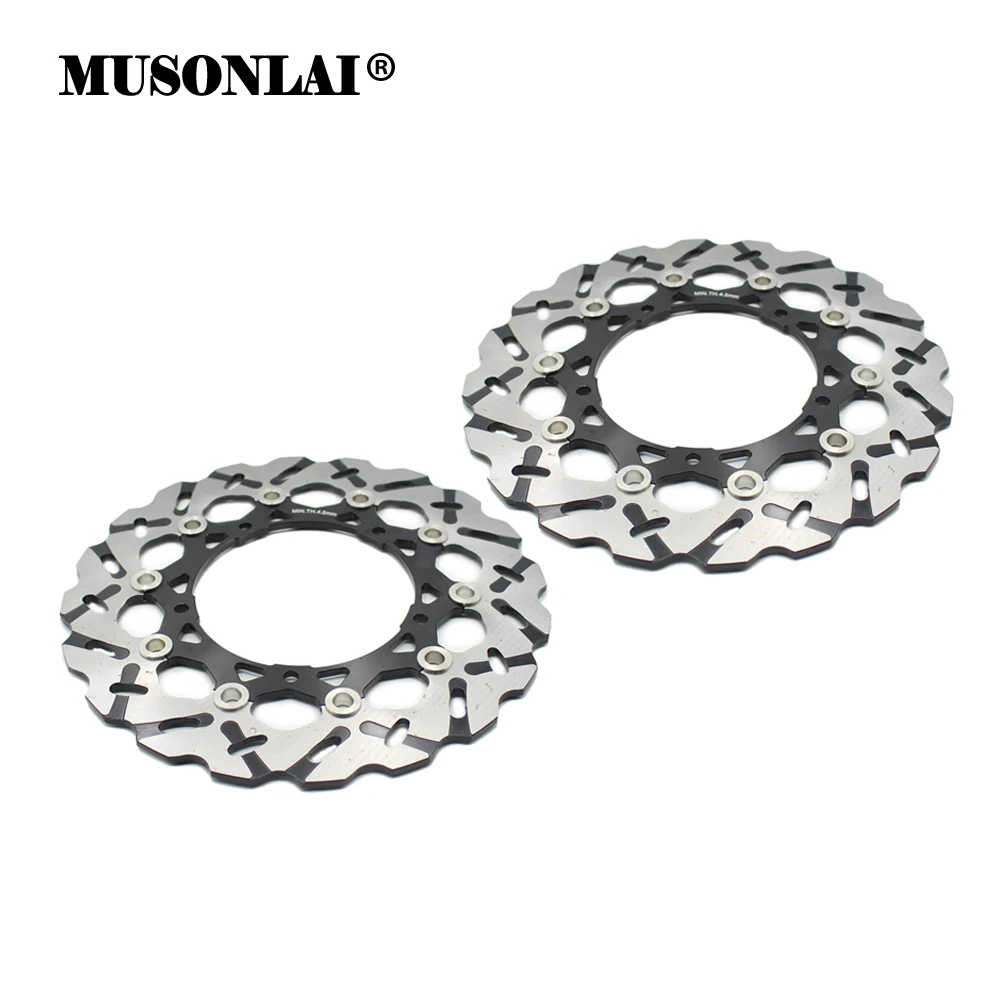 

A Pair Front Brake Disc Rotor For Yamaha YZF-R6 R6 03-04 MT-03 06-12 FZ6 Fazer 09-13 XJ6-SP 2013 Motorcycle Disc Brake 298mm