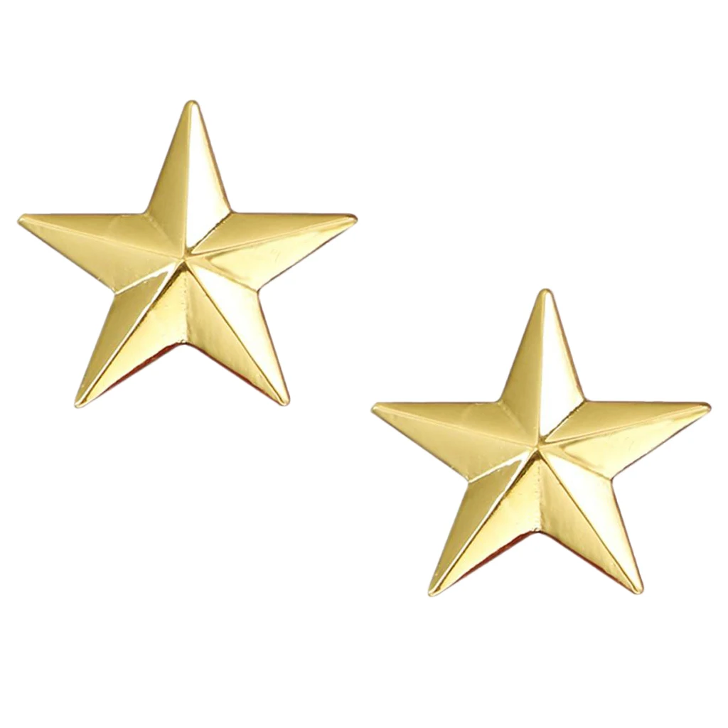 Fashionable Star Brooch Pins Badge Suit Cloth Clip Shirt Lapel Pin Collor Pin Fashion Jewelry Alloy Brooches Gold silver color