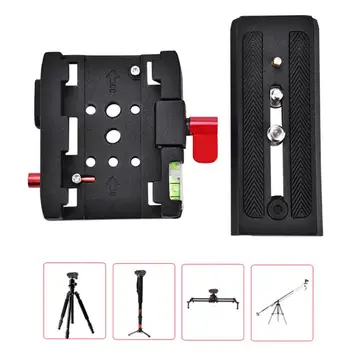 

P200 Quick Release QR Clamp Base Plate Tripod Screw Mount for Manfrotto 500 AH 701 503 HDV 577 camera plate Clamp Base Plate