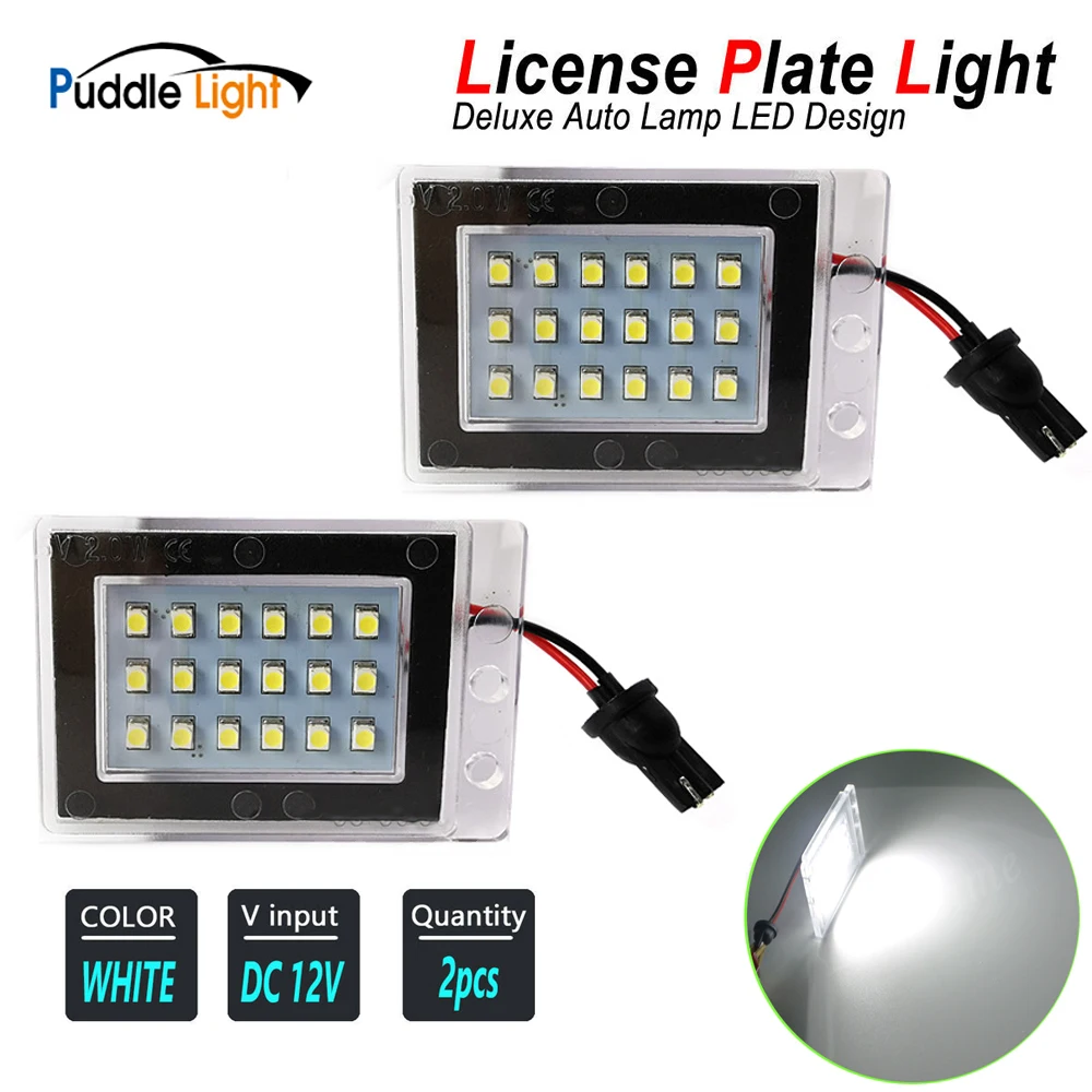 

2Pcs Car Error Free LED Number License Plate Lights For Volvo V70 XC70 1996-2000 Volvo 850 855 1991-1997