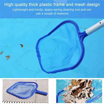 

Leaf Net Useful Fine Mesh Pool Skimmer Net Bag Professional Grade Swimming Pool Aquarium Catcher Rake Cleaning Accessories Tools