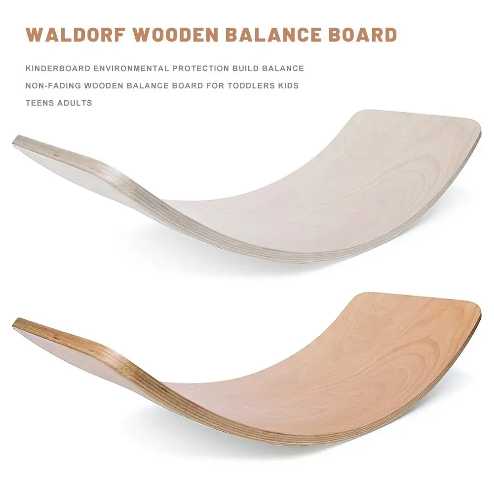 New High Quality Child Wooden Balance Board Body Wobble Workout Twist Training Equipment Children's Seesaw Toys | Игрушки и хобби