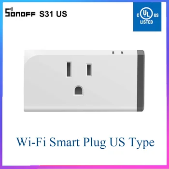 

Sonoff S31 Smart Home WiFi Switch US Plug Mobile Remote Control By eWeLink App Works With Google Home Alexa IFTTT Google Nest