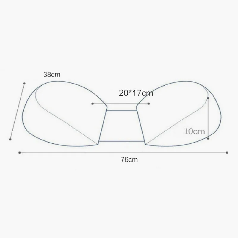 Side Sleeper Pregnancy Pillow Circles Plaid Print Maternity Pillow With Removable Jersey Cover