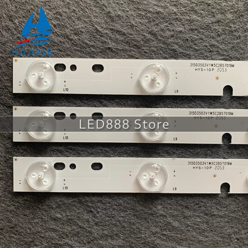 Светодиодная лента для подсветки D304PHHB01F5B KJ315D10-ZC14F-03 303KJ315031 D227PGHBYZF6A E348423 1 шт. = 10