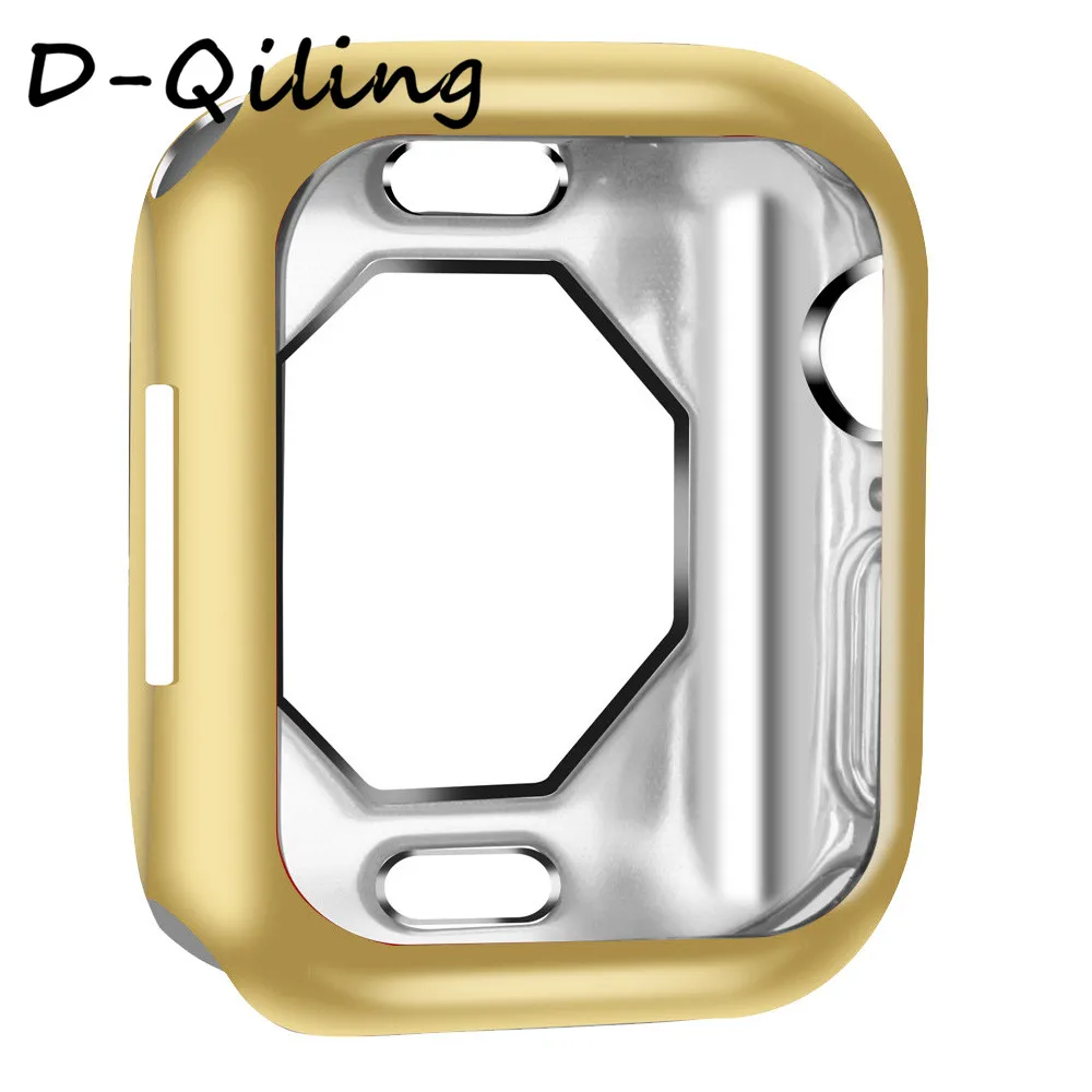 Чехол для часов Apple Watch Case5, 4, 3, 2, 1, 40 мм, 44 мм, прозрачный чехол из ТПУ, защитная пленка для экрана iWatch