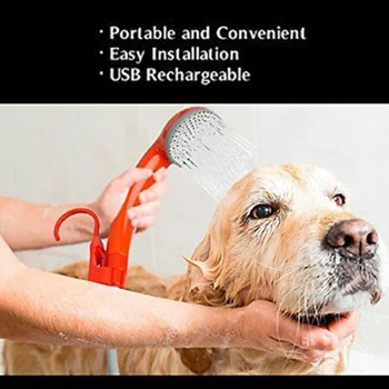 

Outdoor Portable Shower Head Camping Water Shower for Hiking Travel Camping Rechargeable H7JP