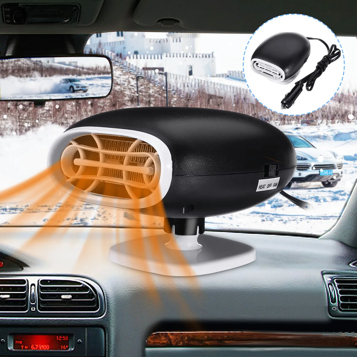 12V 300W автомобиль обогреватели универсалов салона Отопление аксессуары калориферы окна тумана жидкость для снятия
