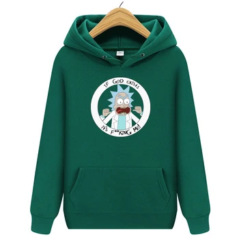 

Rick And Morty Men Hoodies 2020 Autumn Fleece Pullover Casual Harajuku Streetwear Hooded Sweatshirts Hip Hop All-match Brand Top