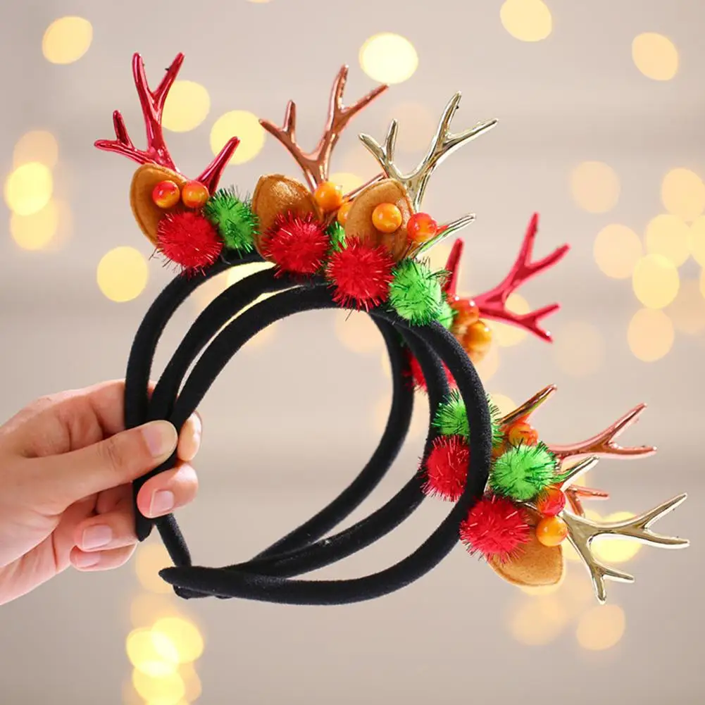 

Christmas Headbands Santa Tree Elk Antlers Headband Kids Adult Headwear Reindeer Ornaments Christmas Decorations Party Cosplay