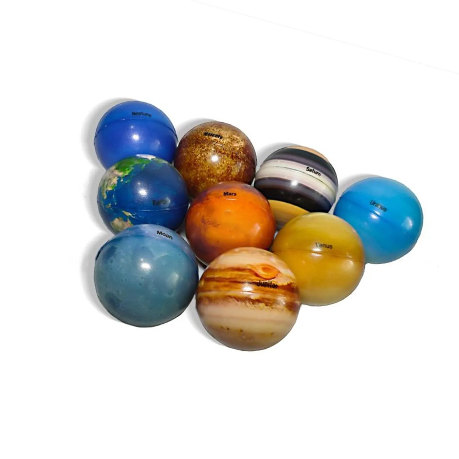 10x Solar System Planet Balls Solid Sponge Soft Ball Eight