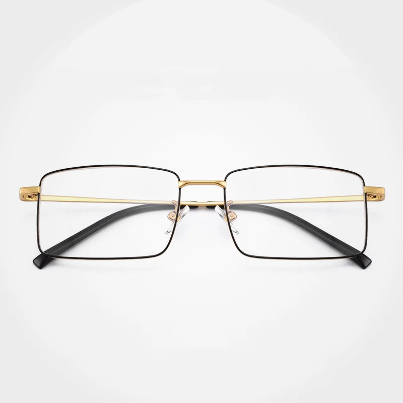 Titanium Square Glasses Frame Men Ultarlight Vintage Oversized Eye Glasses Optical Myopia