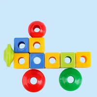 Primary Lacing Beads Educational Montessori Stringing Toy Autism Toys Toddlers Kids Preschool Children Training Gifts 5