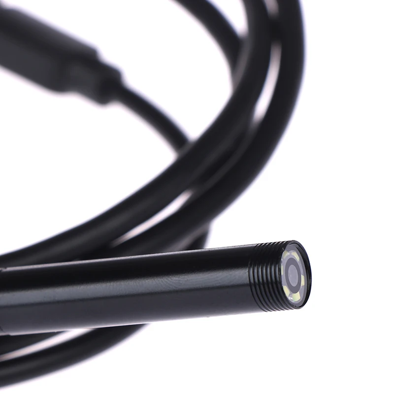1 м Длина USB эндоскоп Водонепроницаемый 7 мм 6 светодиодный осмотр камеры для Android PC