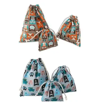 

NoEnName_Null Owls Pattern Drawstring Portable Travel Storage Shoes Bag Organizer Pouch Packing Gift Bags
