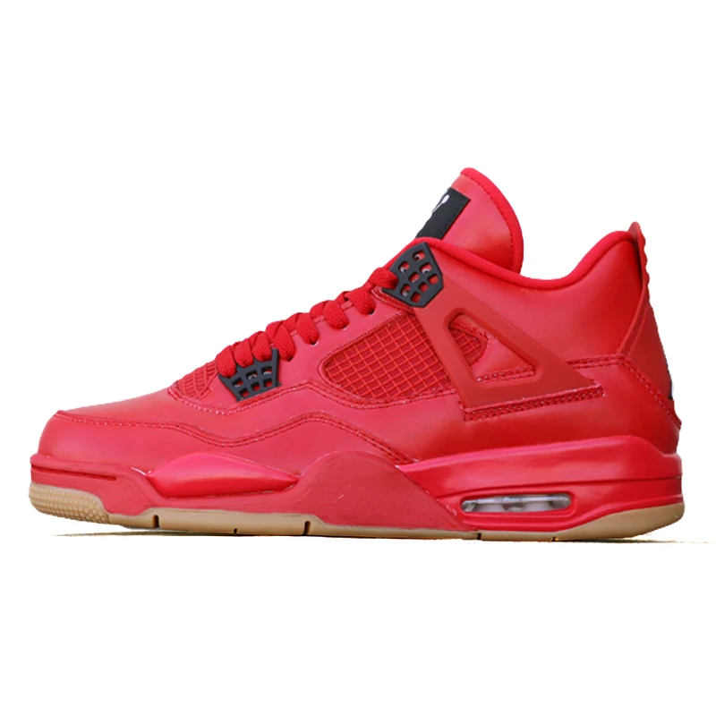 Laser Jordan Ретро 4 мужские баскетбольные кроссовки X LES черные бредовые белые Ce Мужские t Kaws серые одиночные Спортивные Кроссовки Новое поступление - Цвет: Singles Day
