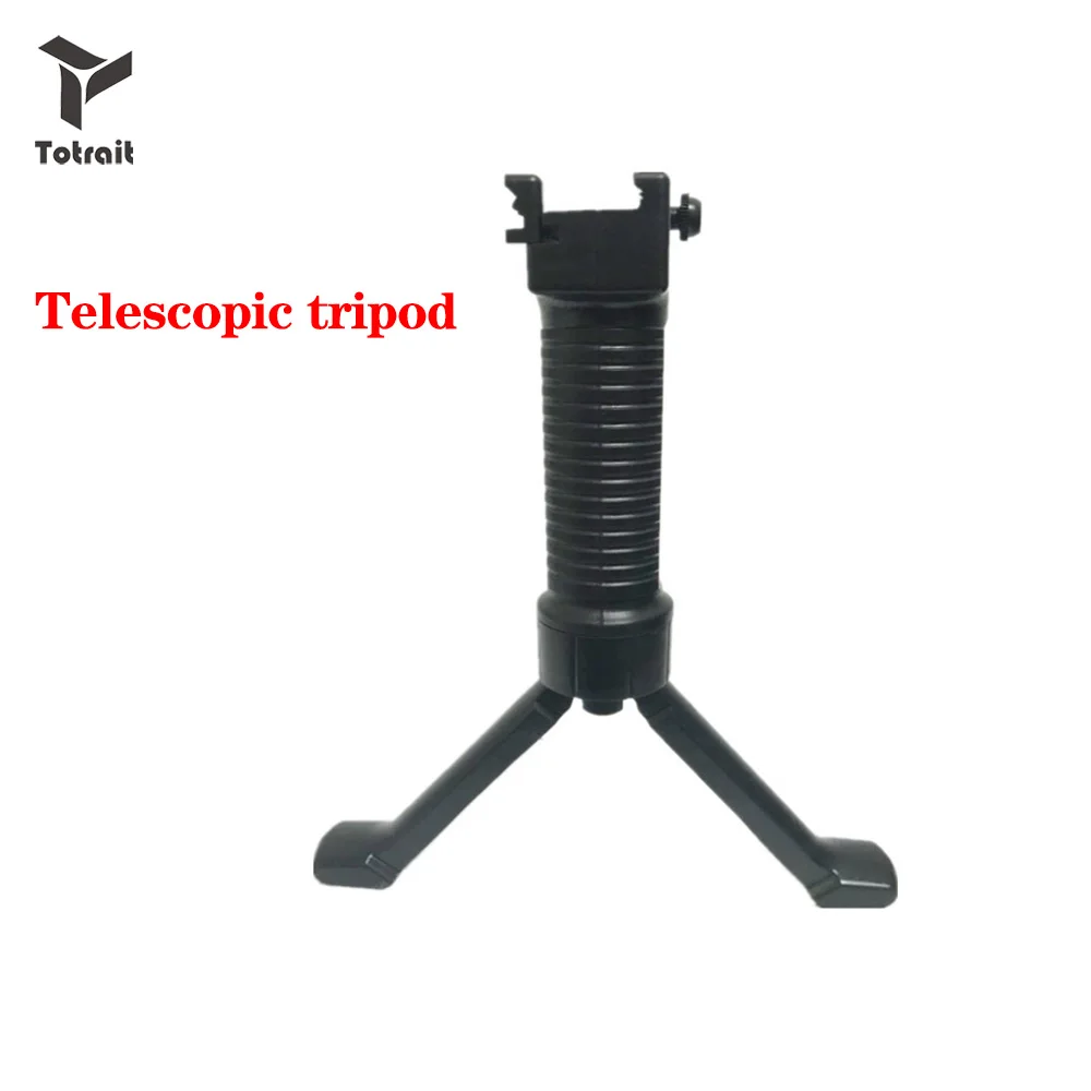 

TOtrait Nylon Material Plastic Military Tactical Fore Grip Bipod Pod Picattinny Weaver Rail Rifle Foregrip For Paintball