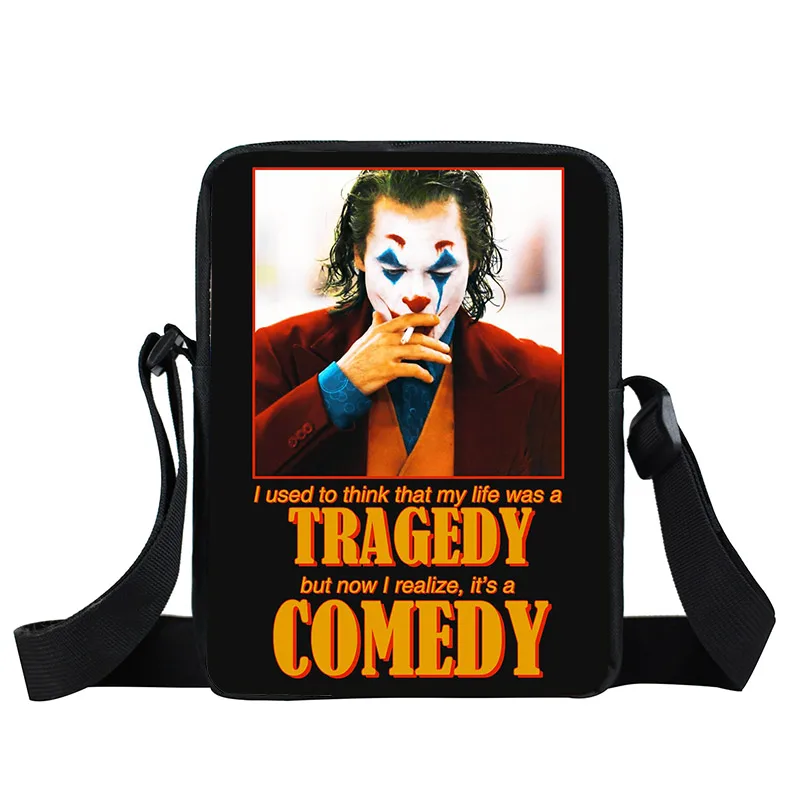 xkb joker61 Joker Be kind мини-сумки-мессенджеры Joaquin Phoenix Женская и мужская сумка маленькая сумка на плечо Детская сумка для книг для мальчиков сумки для девочек - Цвет: xkb joker61