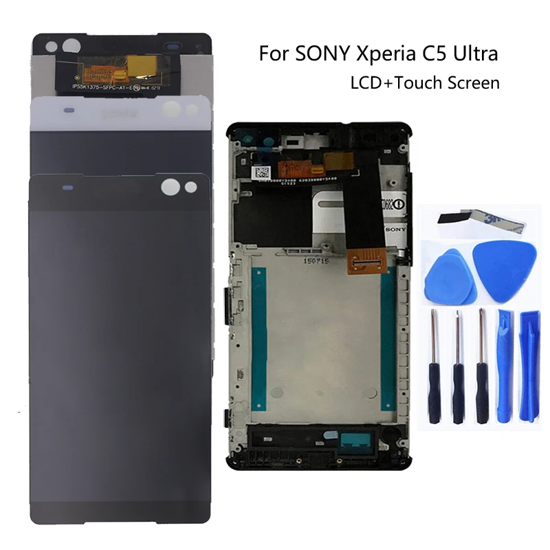 

Для Sony Xperia C5 E5506 E5533 E5563 E5553 6,0 "с коробкой, ЖК-дисплей, сенсорный экран, дисплей для Sony Xperia C5, детали для ремонта