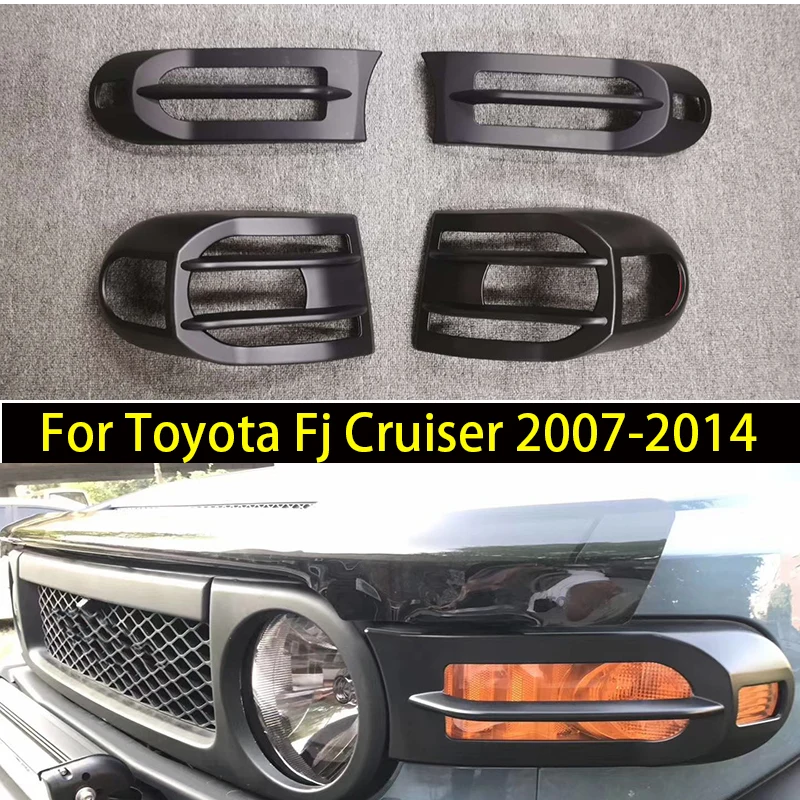 

Fog light cover tail light cover For Toyota Fj Cruiser 2007-2014 black
