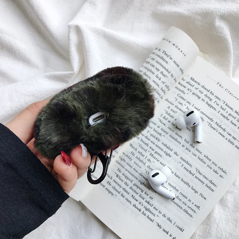 Милый плюшевый леопардовый чехол AirPods Pro чехол 3 поколения элегантный красивый модный популярный MS чехол для гарнитуры альпинистский крючок