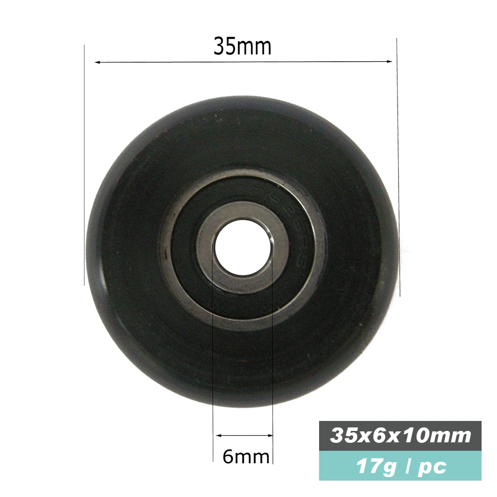 ZJ SPORT High Quality Black Wheel For Rowing Boat's Sliding Seat(10pcs/set)()