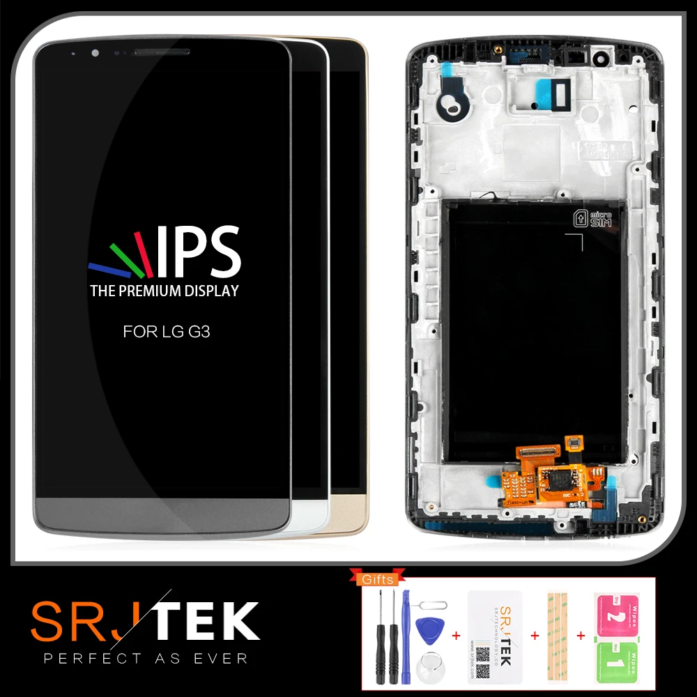 

Tested 5.5" 960x540 TFT For LG G3 Stylus LCD Touch Screen Digitizer Assembly Replacement Parts For LG G3 Stylus D690 Display