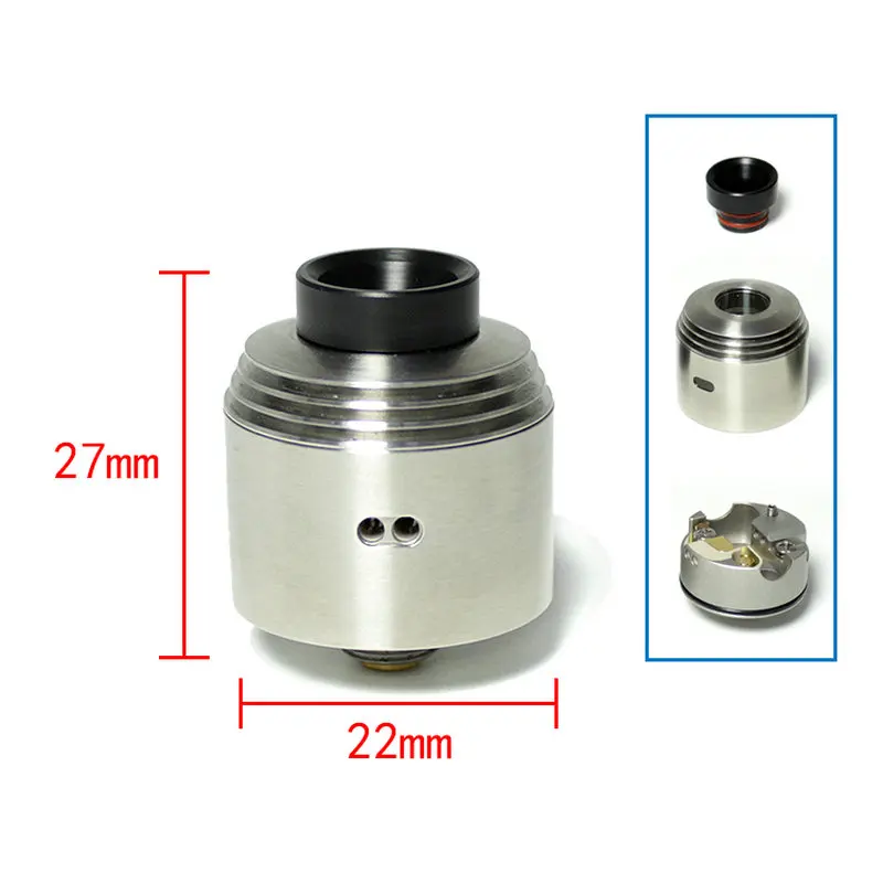 SXK hussar rda 2 0 22 мм с нижним фидерным штифтом 316 SS RDA электронные сигареты Атомайзеры |